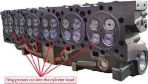 Caterpillar C15 deformation of the head gasket